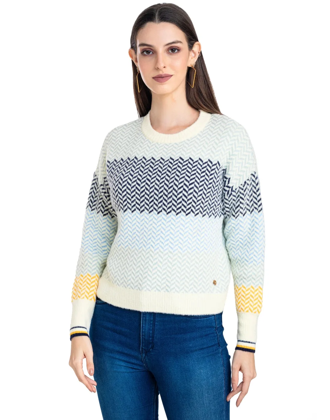 Moda Elementi Knitted sweaters pullover styles Blue/navy