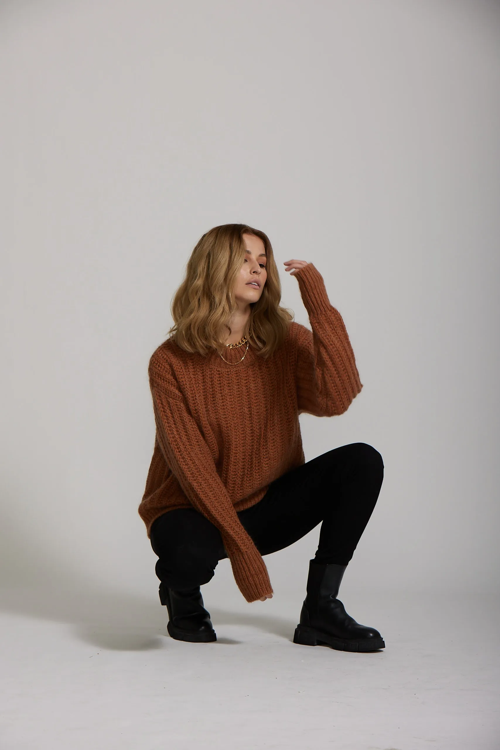 Mohair Sweater - Cinnamon