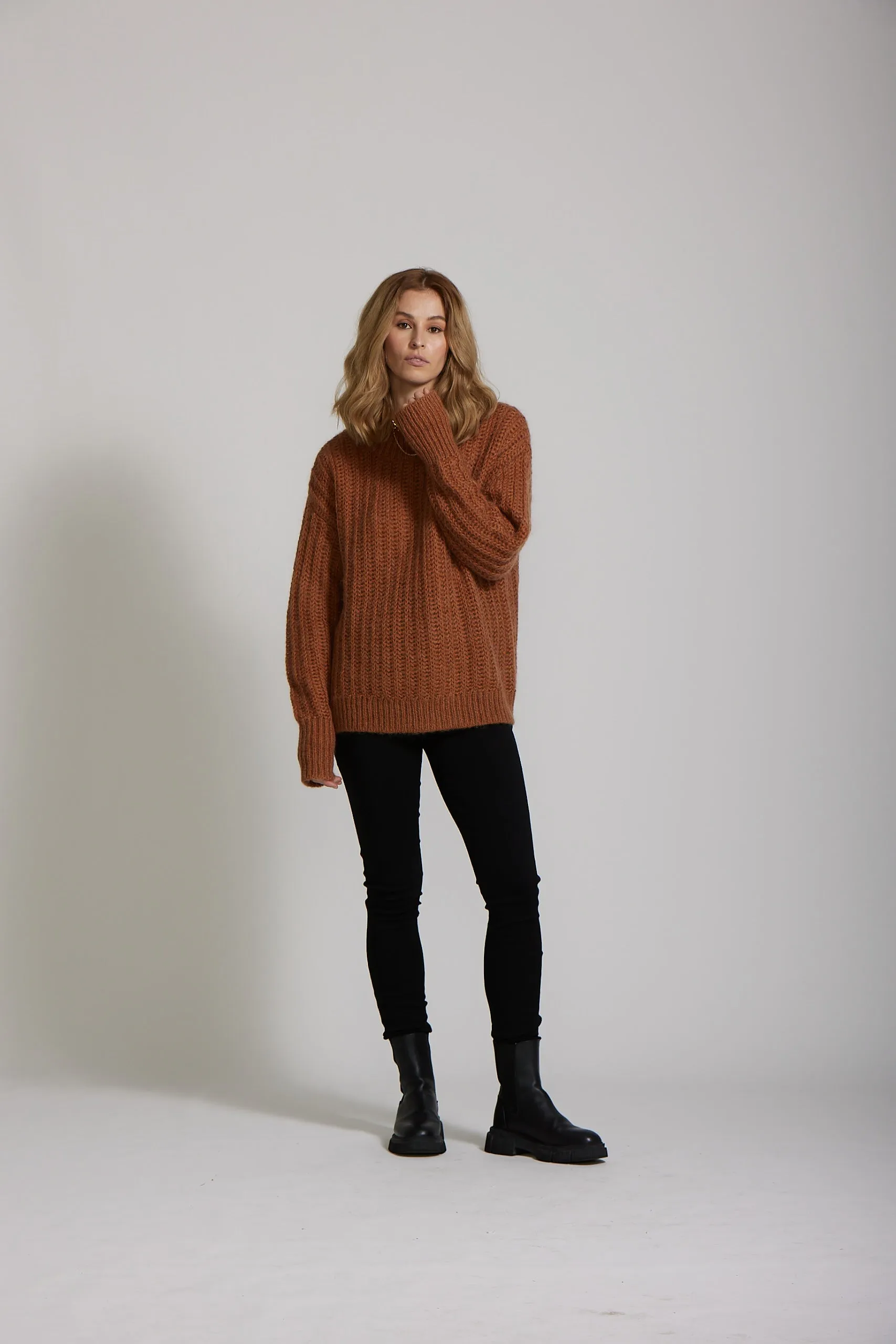 Mohair Sweater - Cinnamon