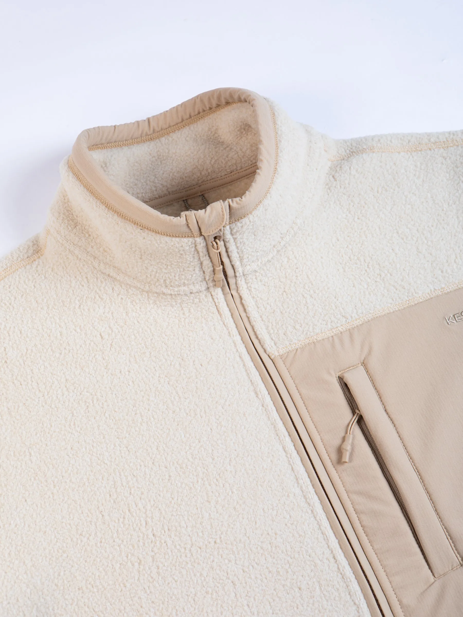 Nevis Fleece in Recycled Ecru Marl