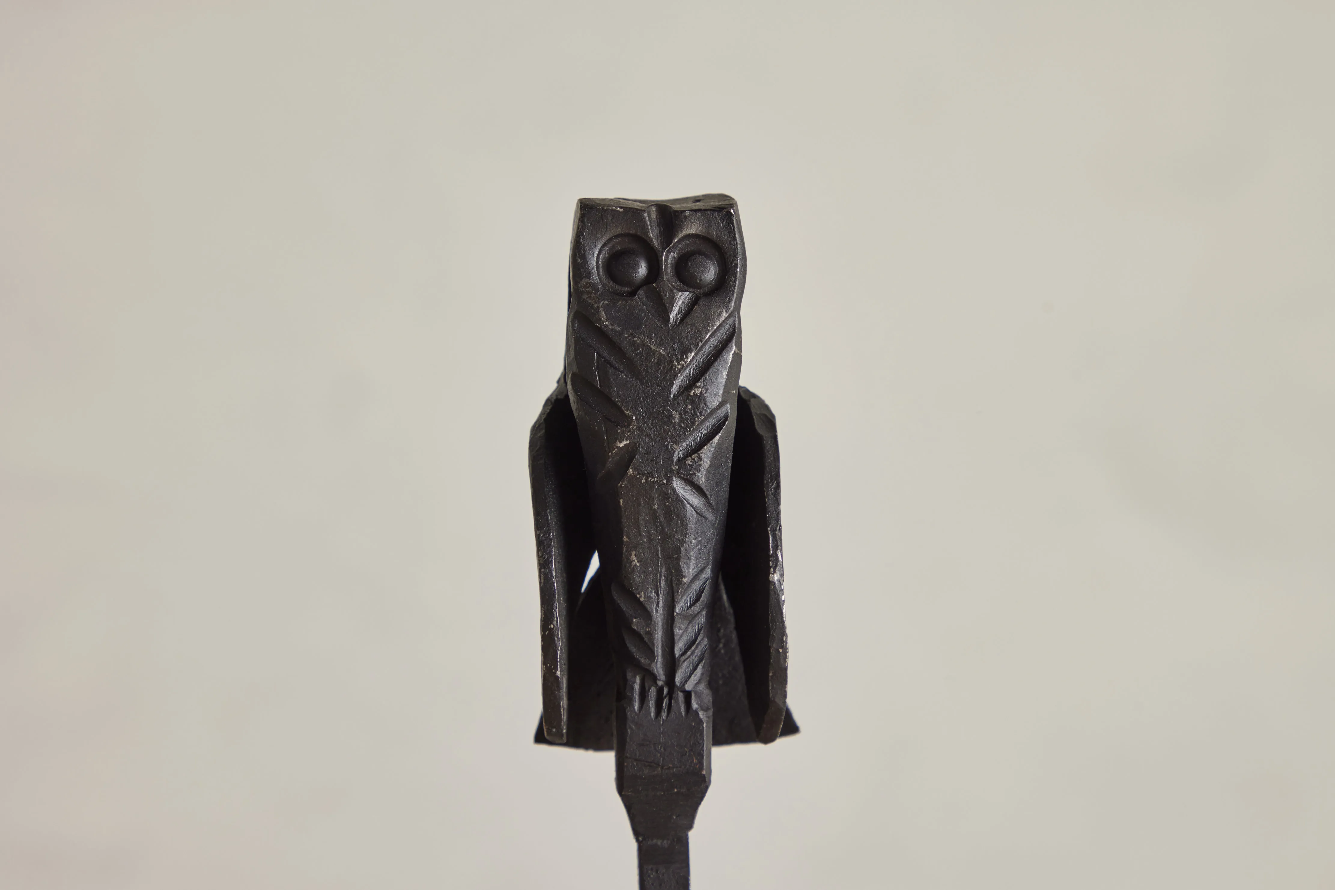 Nickey Kehoe Forged Iron Owl Fireplace Tools