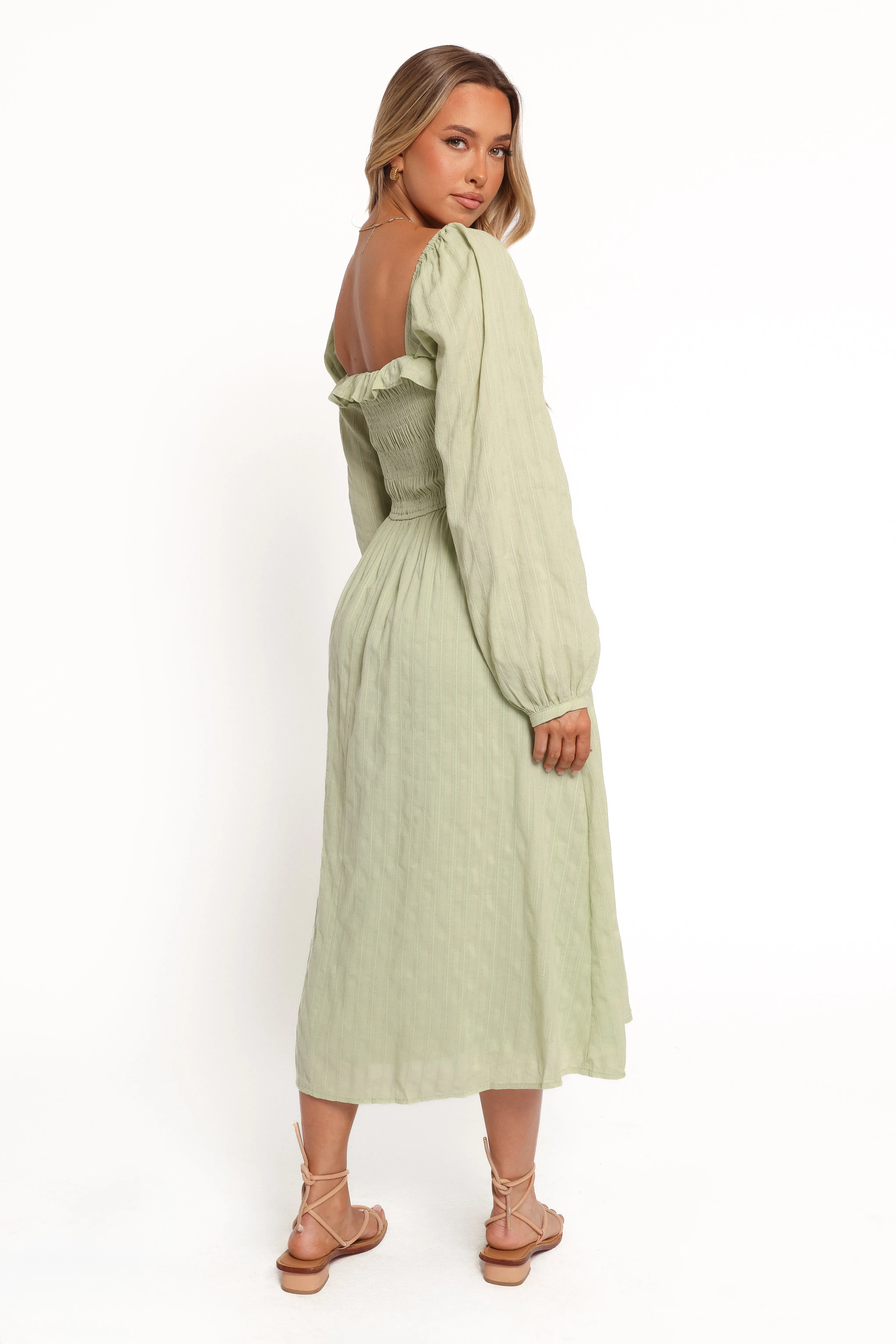 Ophelia Midi Dress - Olive