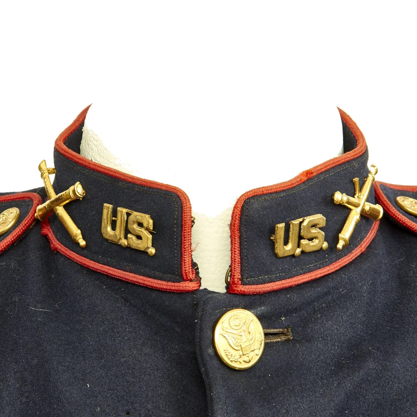 Original U.S. Army 1902 Field Artillery Dress Coat with 1st Class Gunner Badge