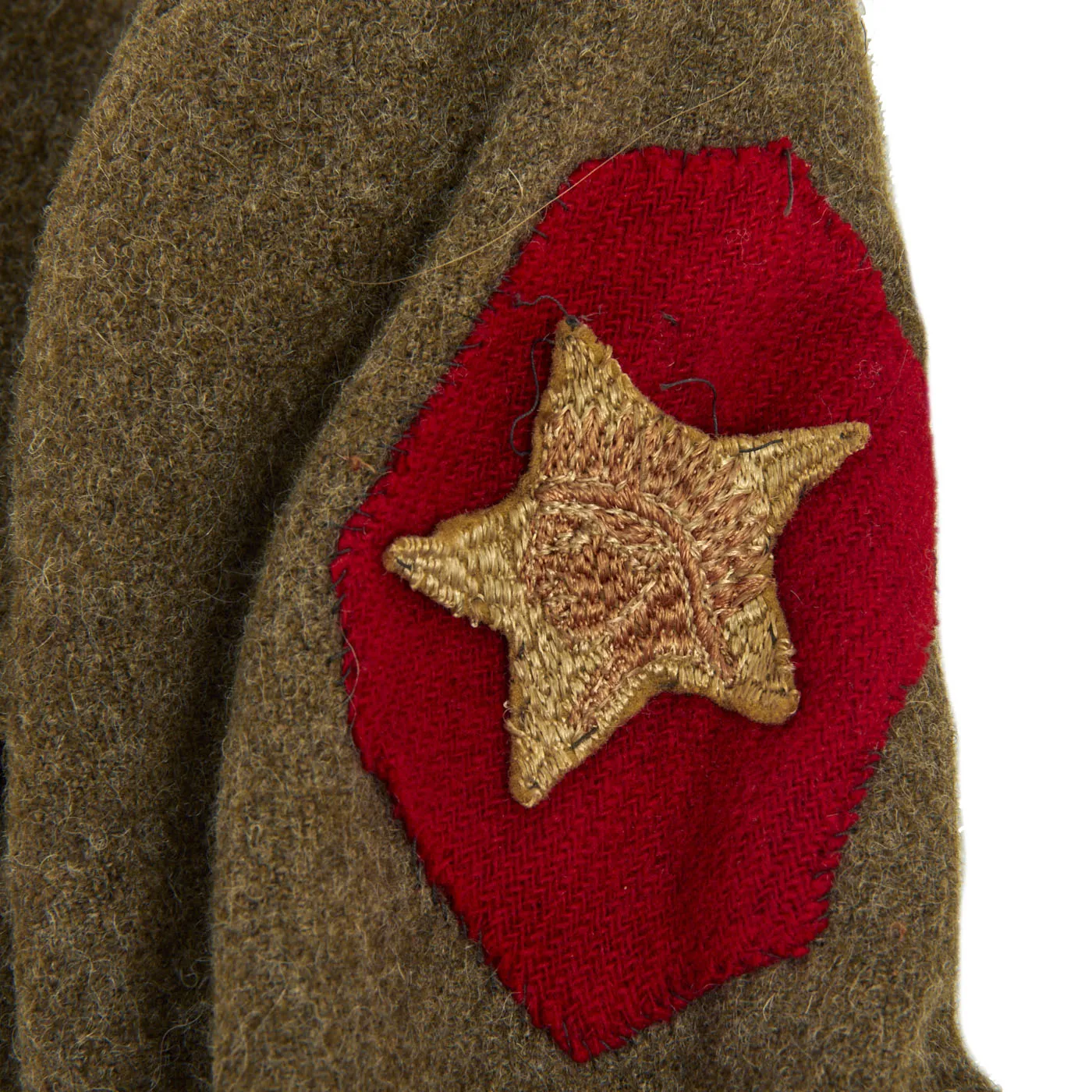 Original U.S. WWI 2nd Infantry Division 1st Battalion 9th Infantry Regiment Indian Head Service Coat