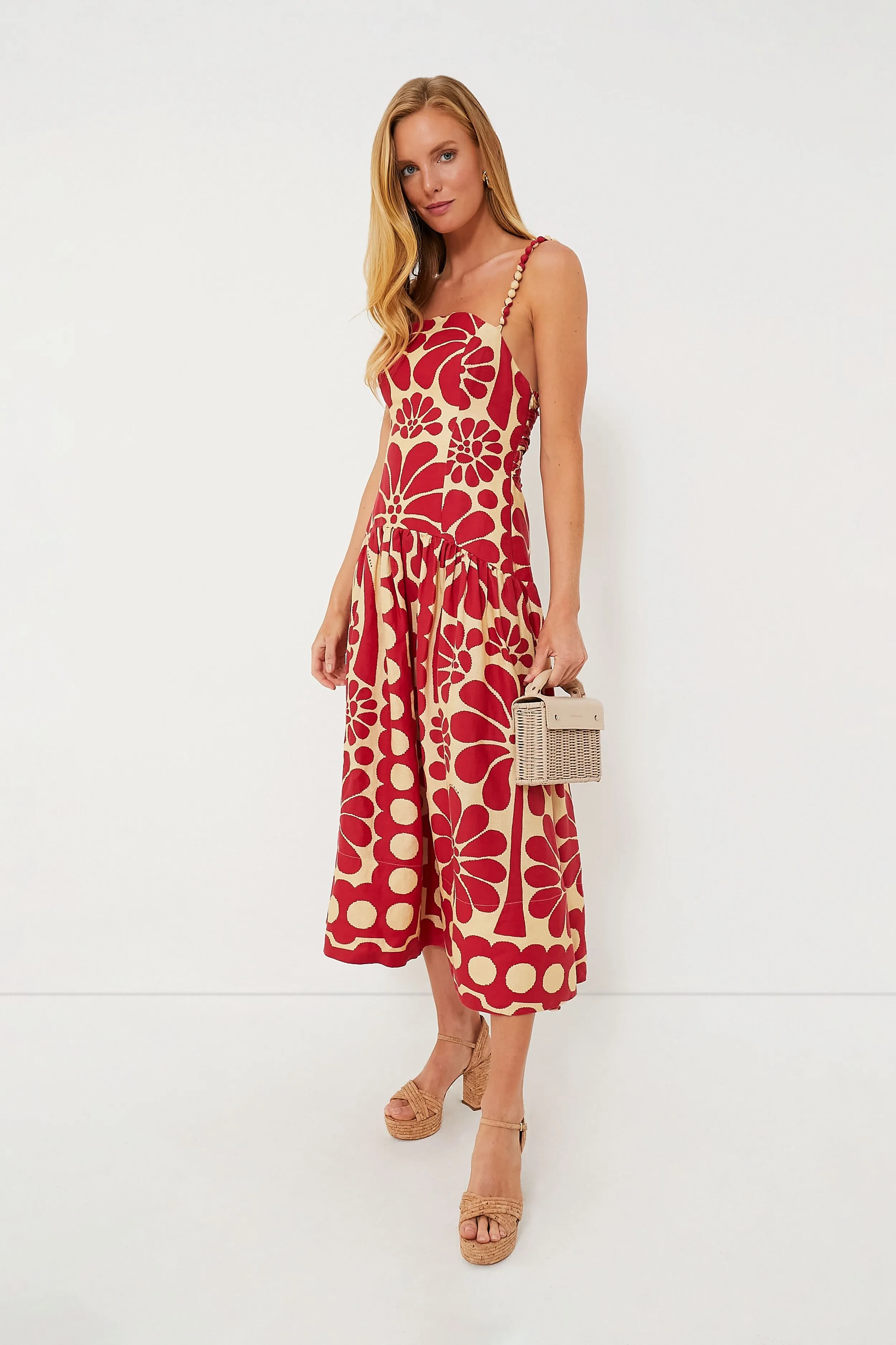 Palermo Red Sleeveless Dress