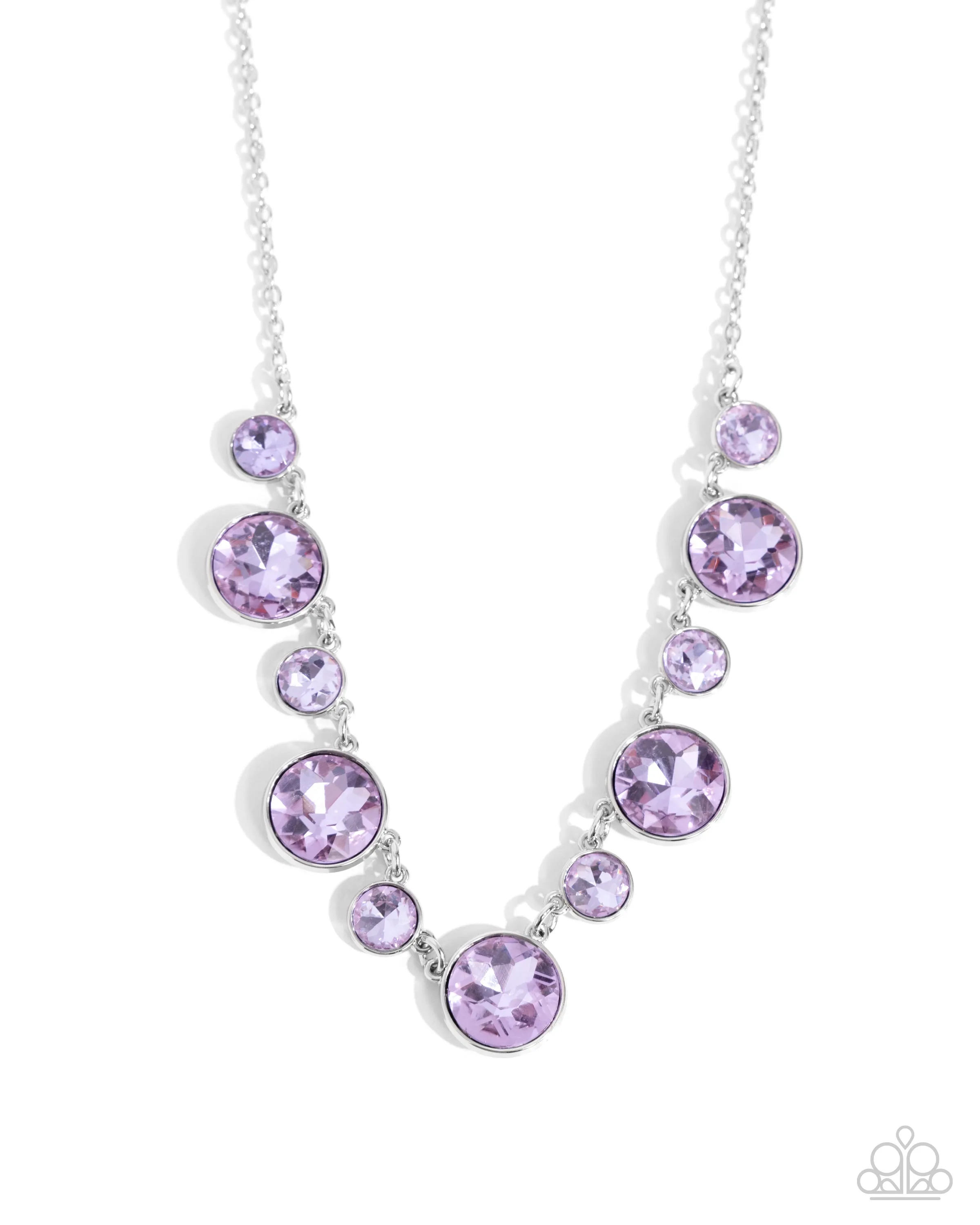 Paparazzi Genteel Gallery Necklace Purple & Genteel Glam Earrings Purple