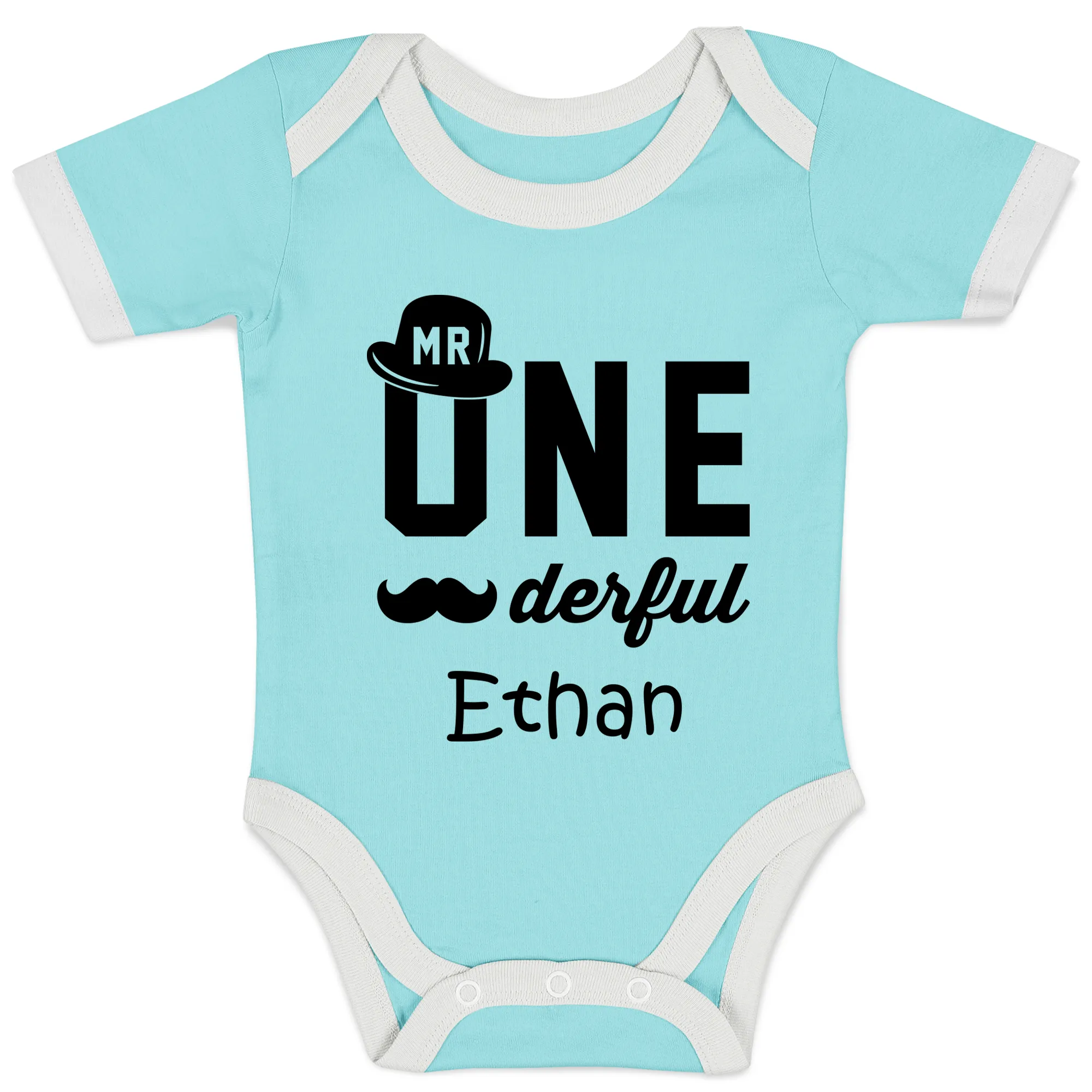 [Personalized] Endanzoo Organic Baby Bodysuit - Mr ONEderful Birthday Boy