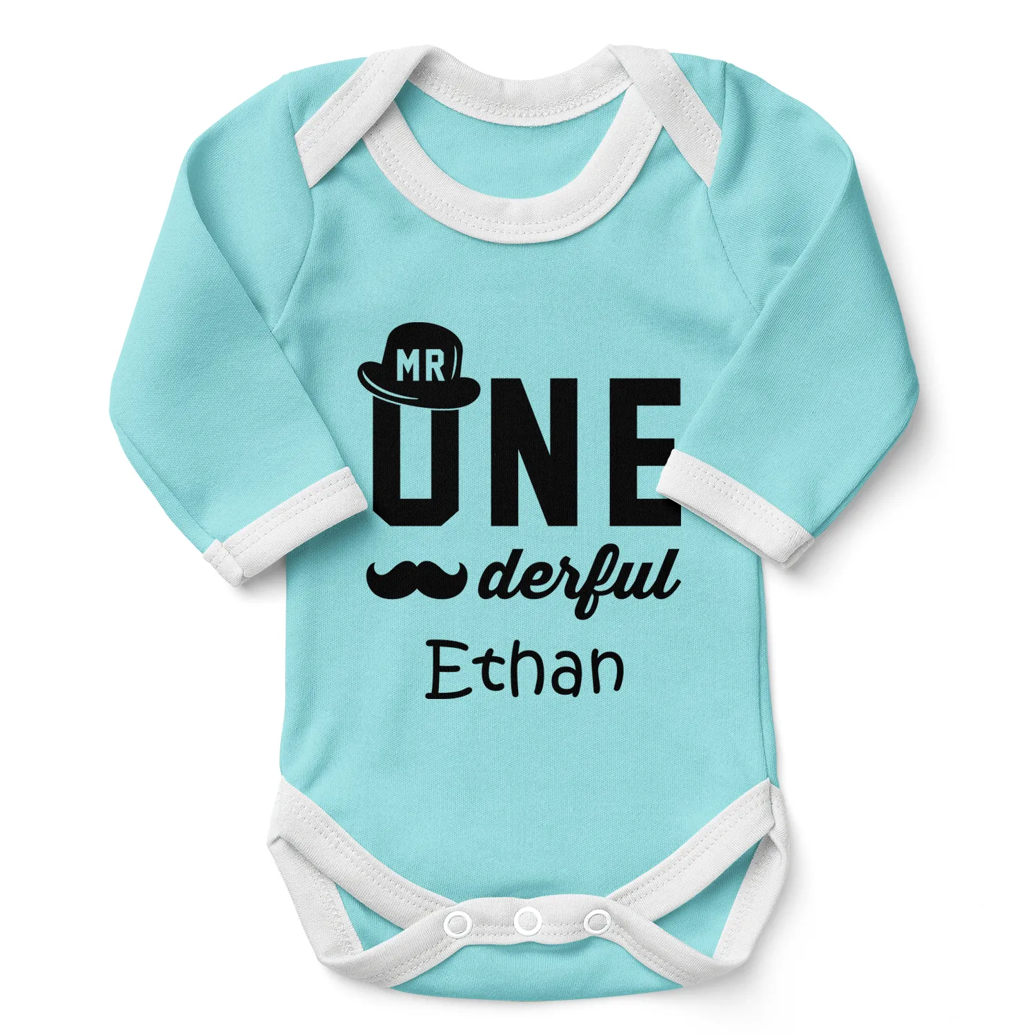 [Personalized] Endanzoo Organic Baby Bodysuit - Mr ONEderful Birthday Boy