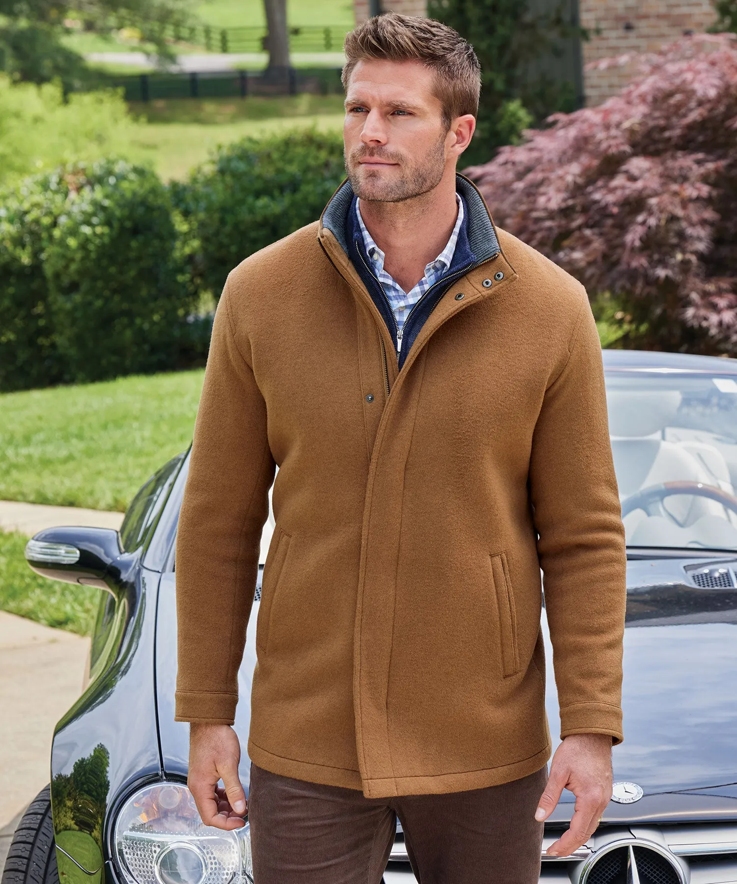 Peter Millar Crown Flex Fleece City Coat