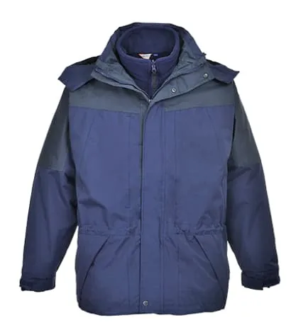 Portwest Aviemore 3 in 1 Men's Waterproof Work Jacket interactive fleece - S570