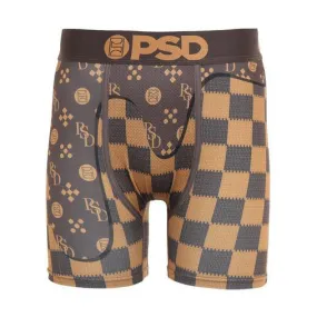 PSD Men's PSD Luxe Drip Mid Length Boxer Briefs