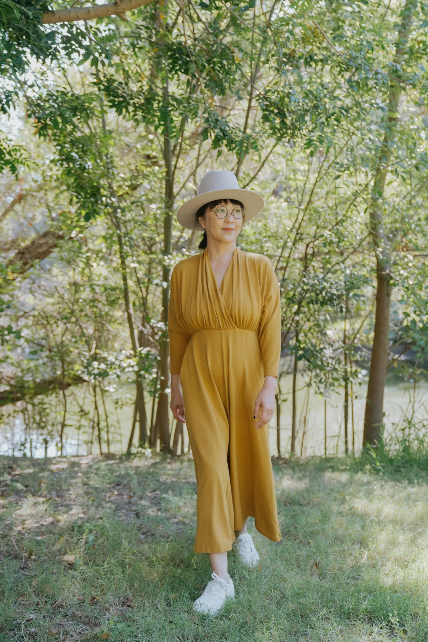 SAMPLE SALE | Sedona Dolman Sleeve Jumpsuit - Ochre