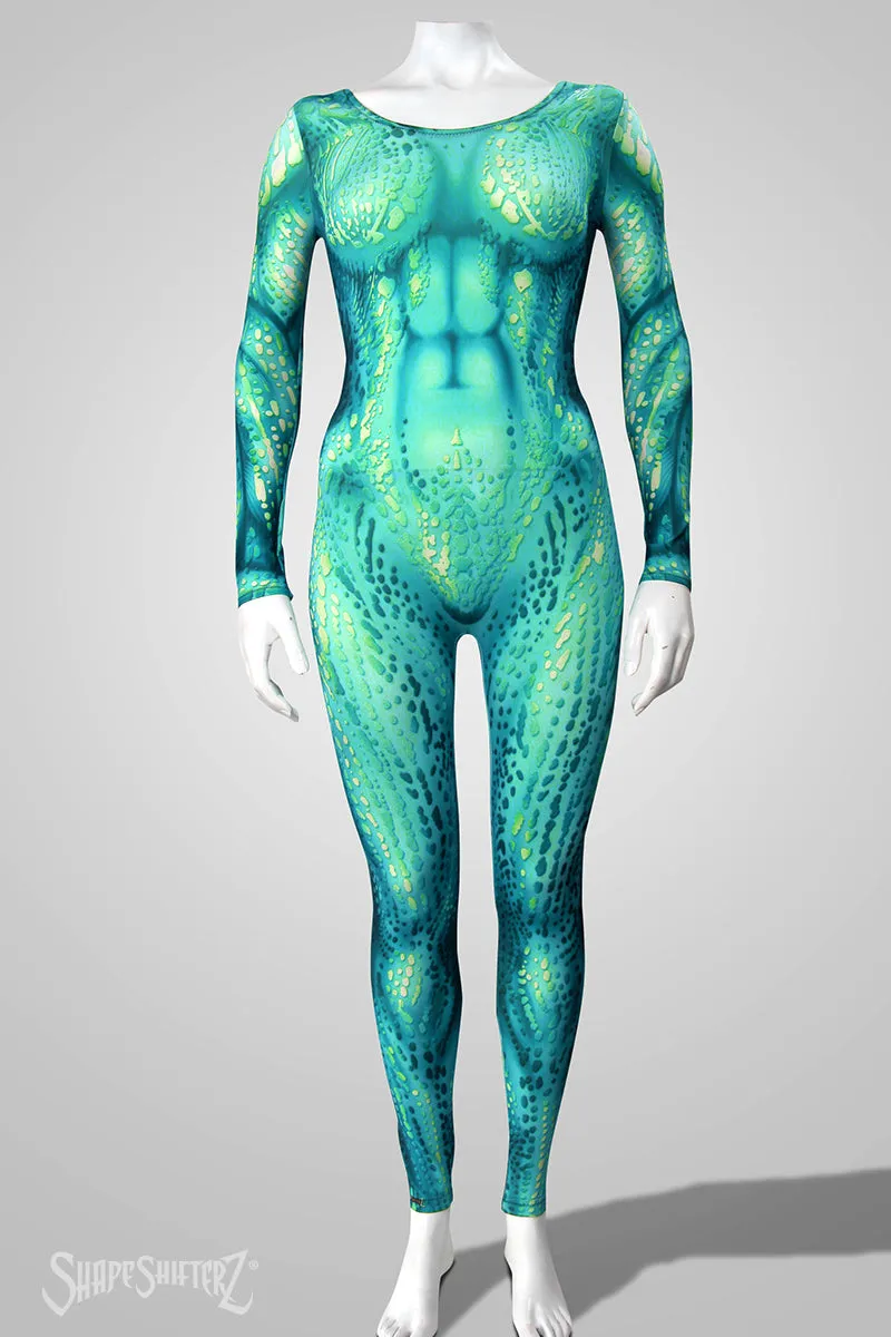 Sea Creature Pull Up Bodysuit - No Zipper - Cosplay | Athletics | Performance