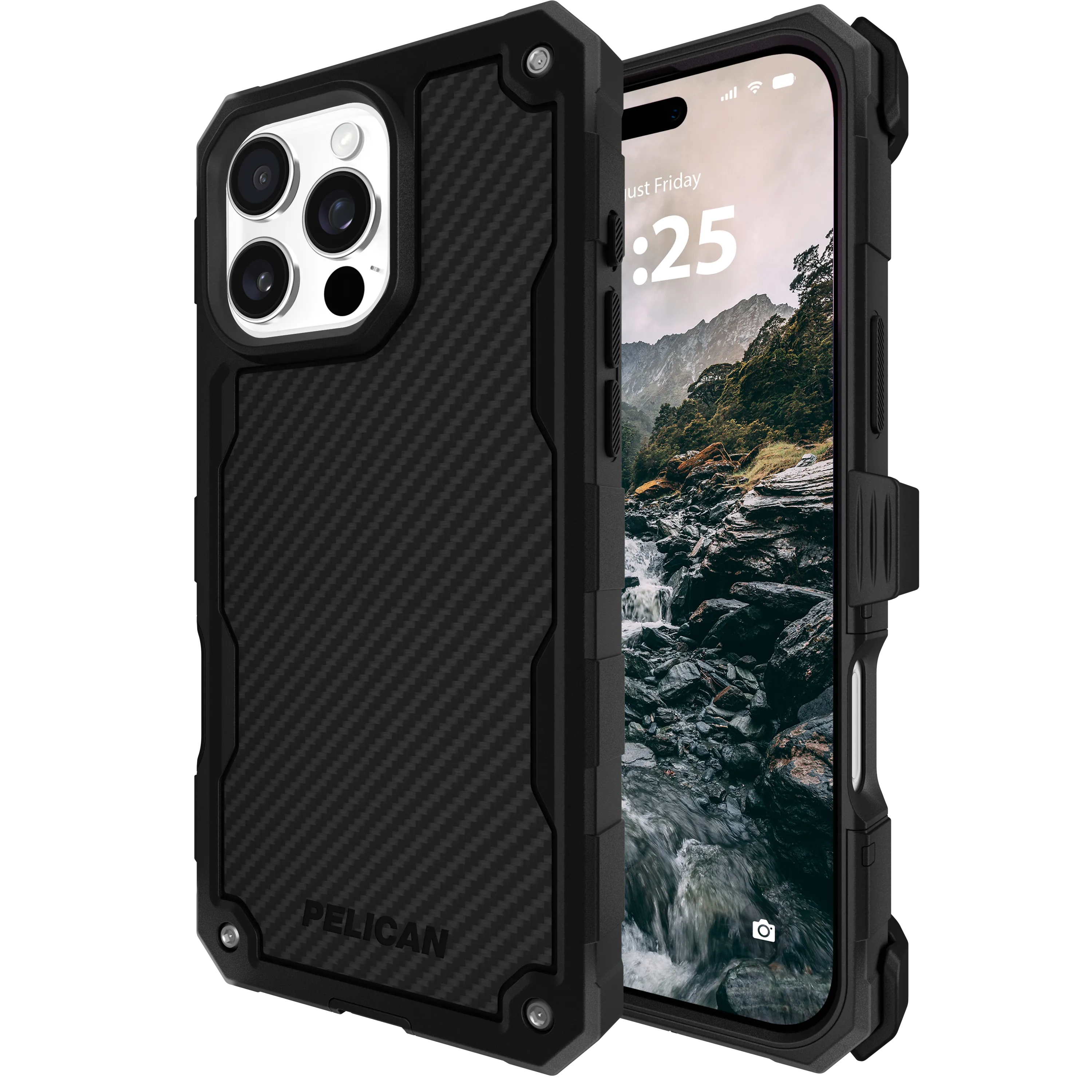 Shield w/ MagSafe® for Apple iPhone 16 Pro Max - Black Carbon