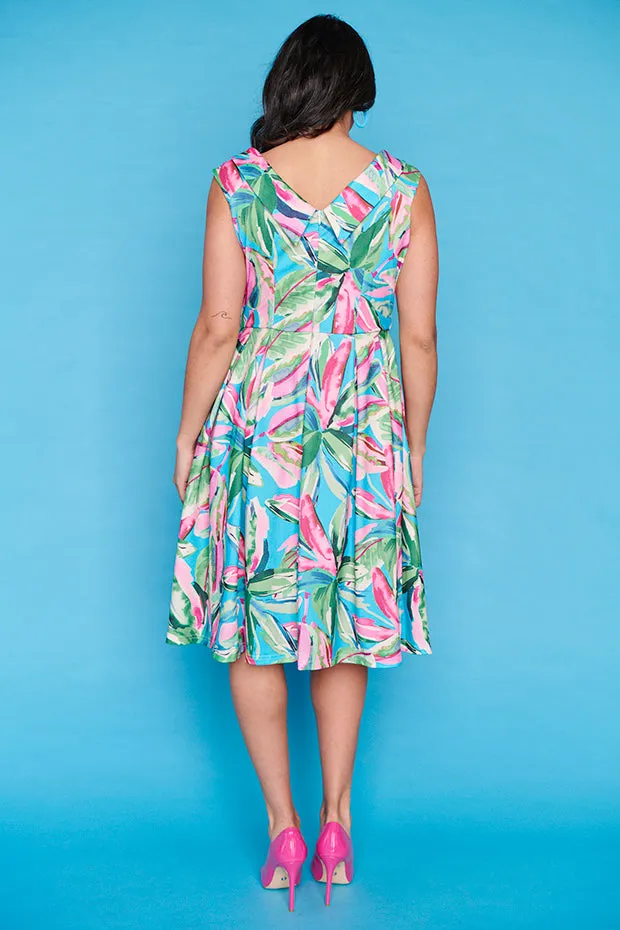 Sicily Aqua Spring Party Dress