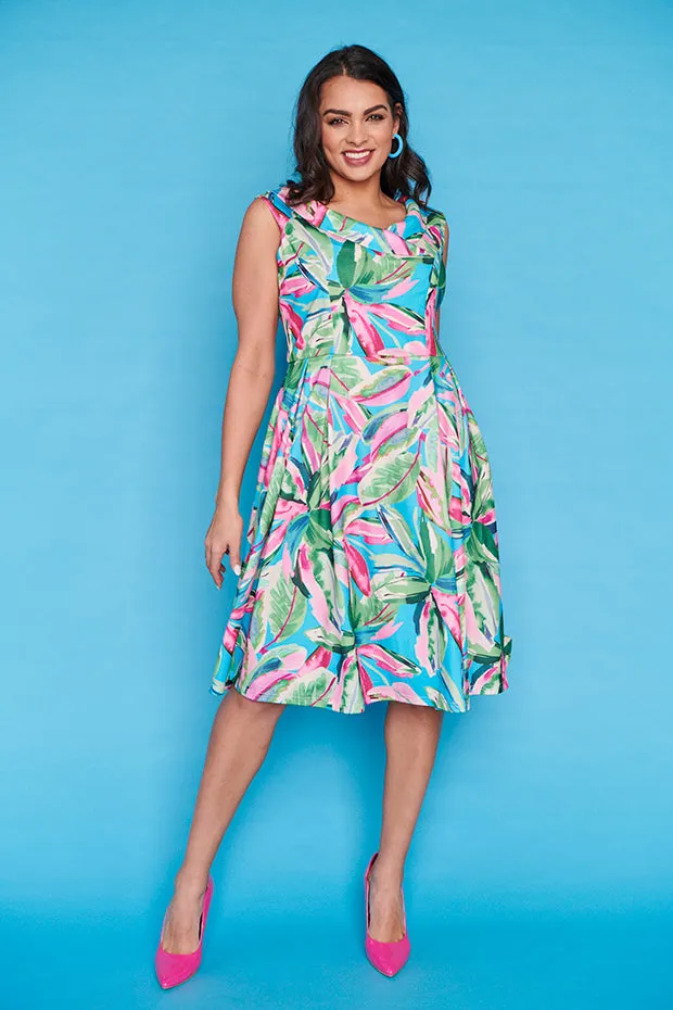 Sicily Aqua Spring Party Dress