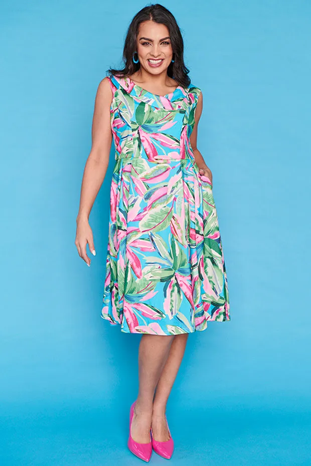 Sicily Aqua Spring Party Dress