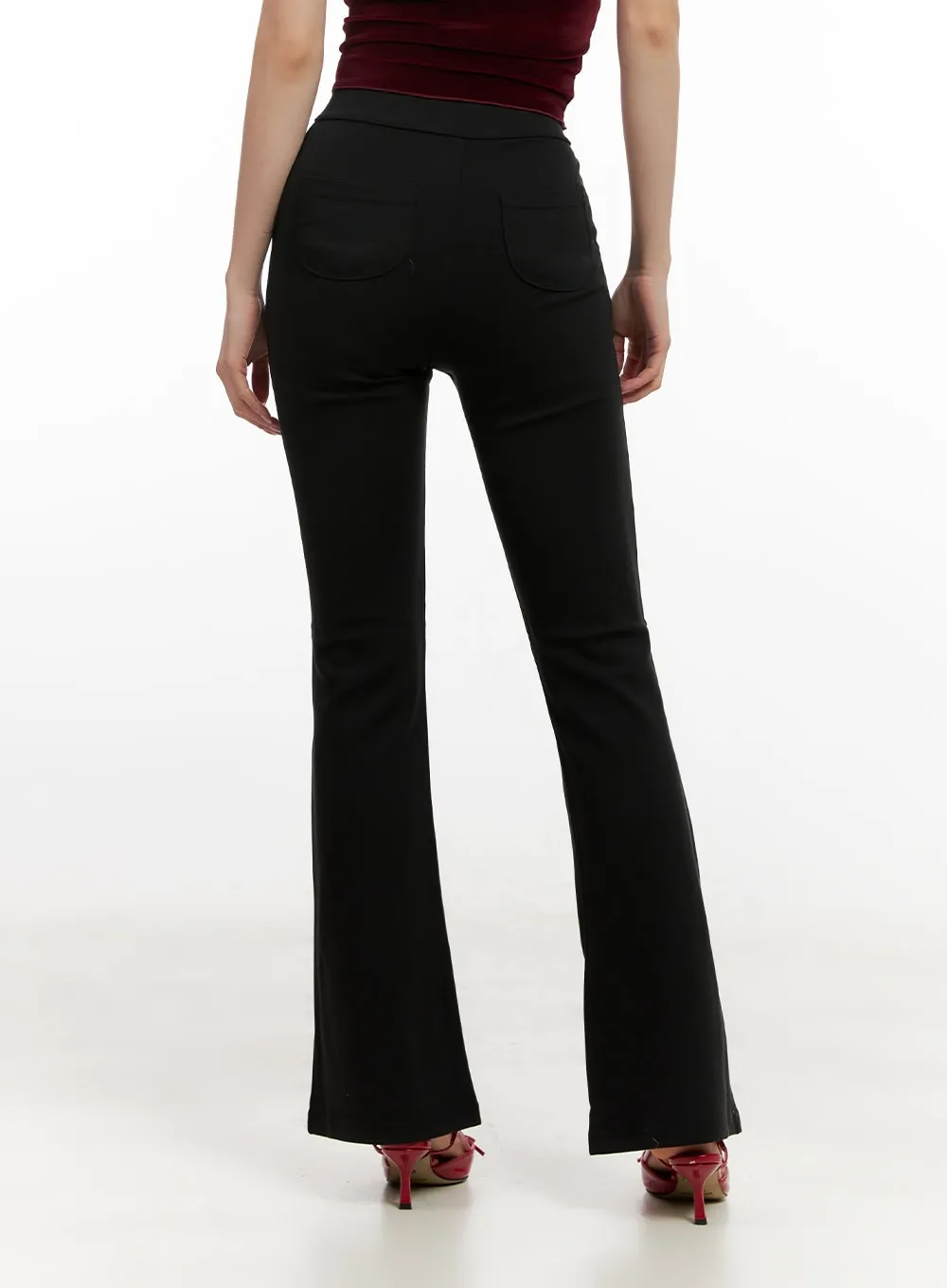 Slim Fit Flared Pants CN413