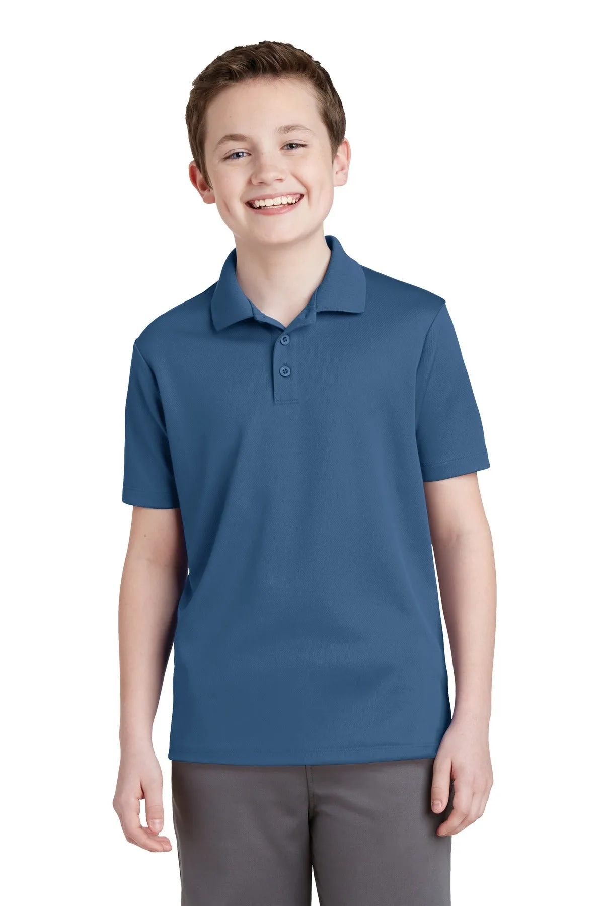 Sport-Tek® Youth PosiCharge® RacerMesh® Polo. YST640