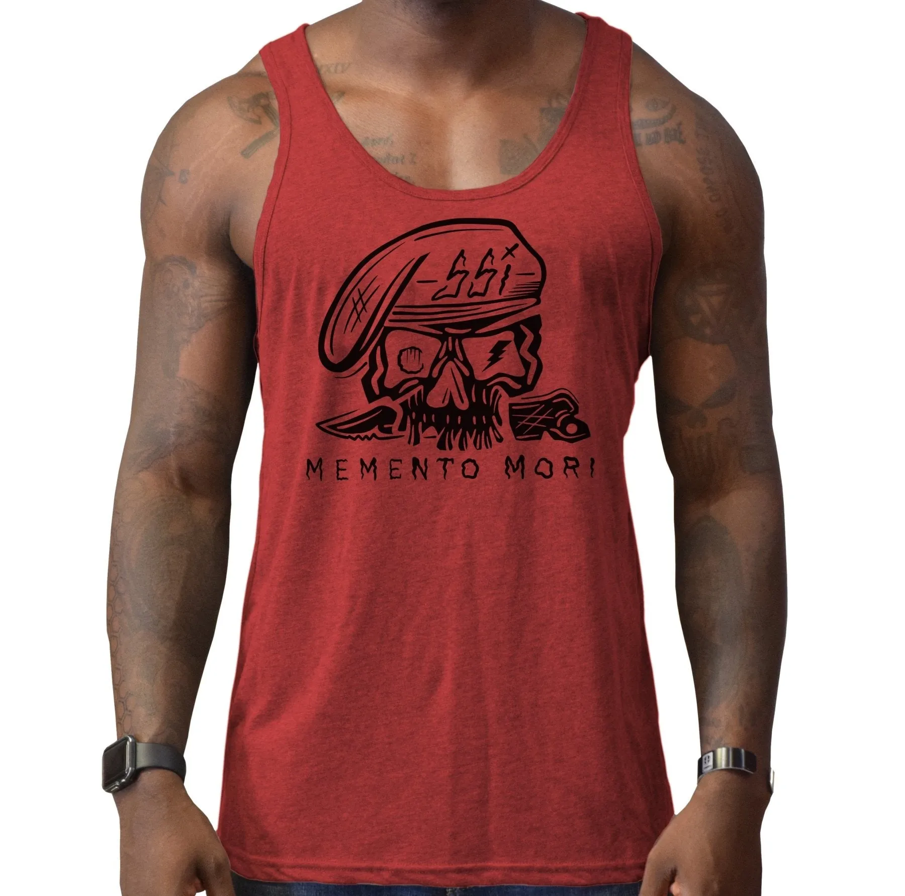 SSI Skull Beret Memento Mori Men's Tank