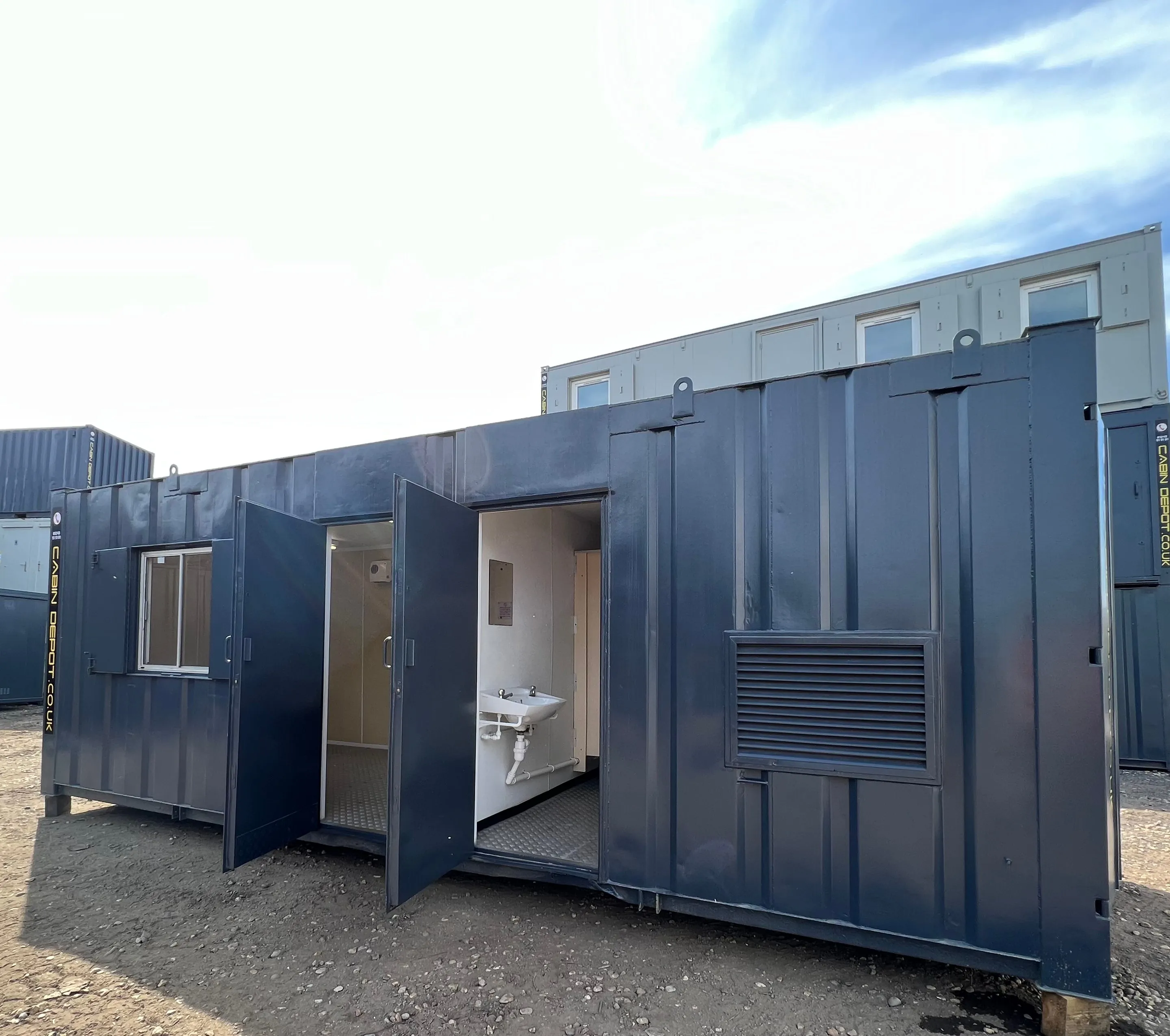 Static Welfare Cabin 24 Ft| Anti Vandal Combi Unit | 12 KVA Harrington Generator | No 850