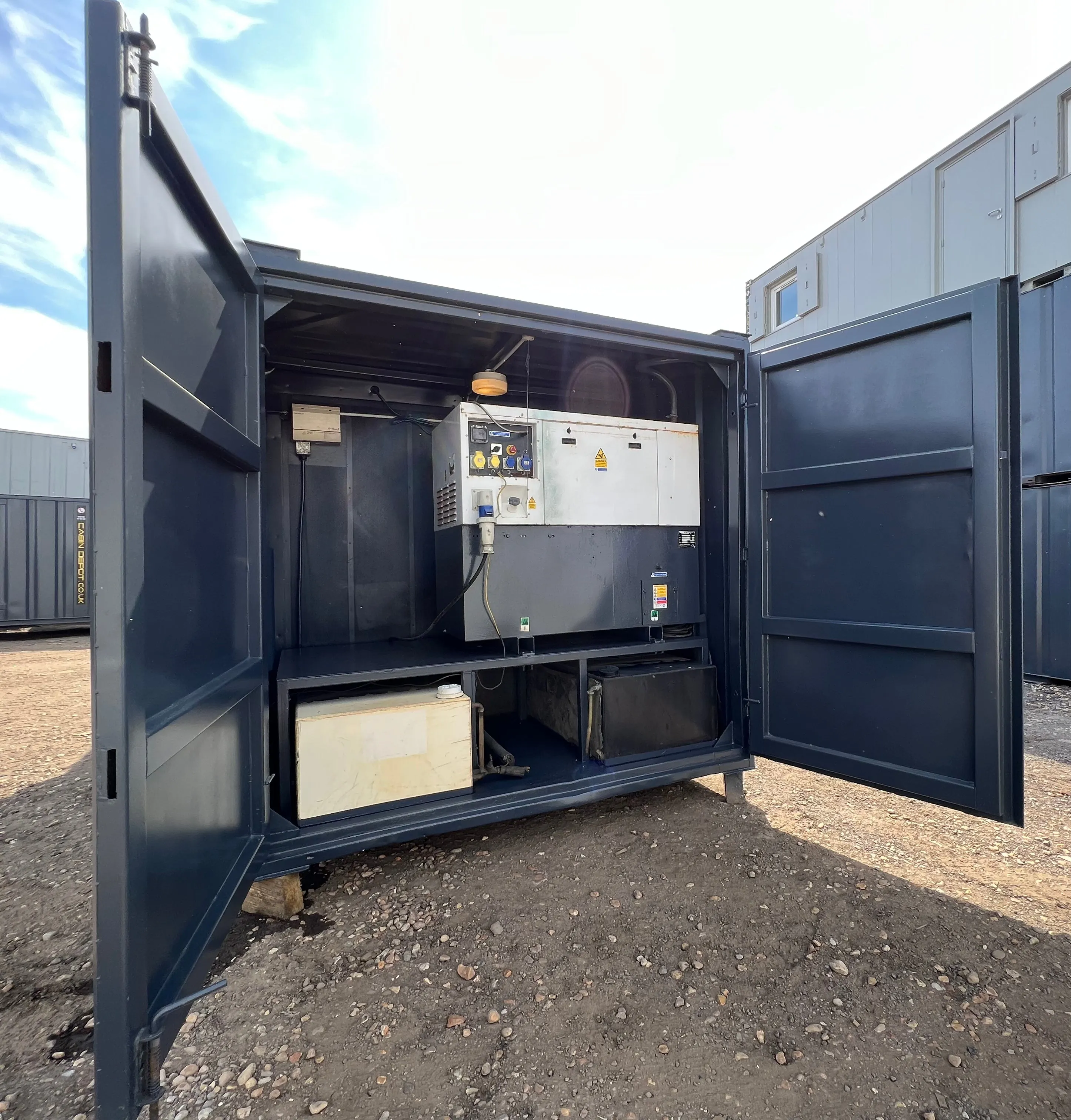 Static Welfare Cabin 24 Ft| Anti Vandal Combi Unit | 12 KVA Harrington Generator | No 850