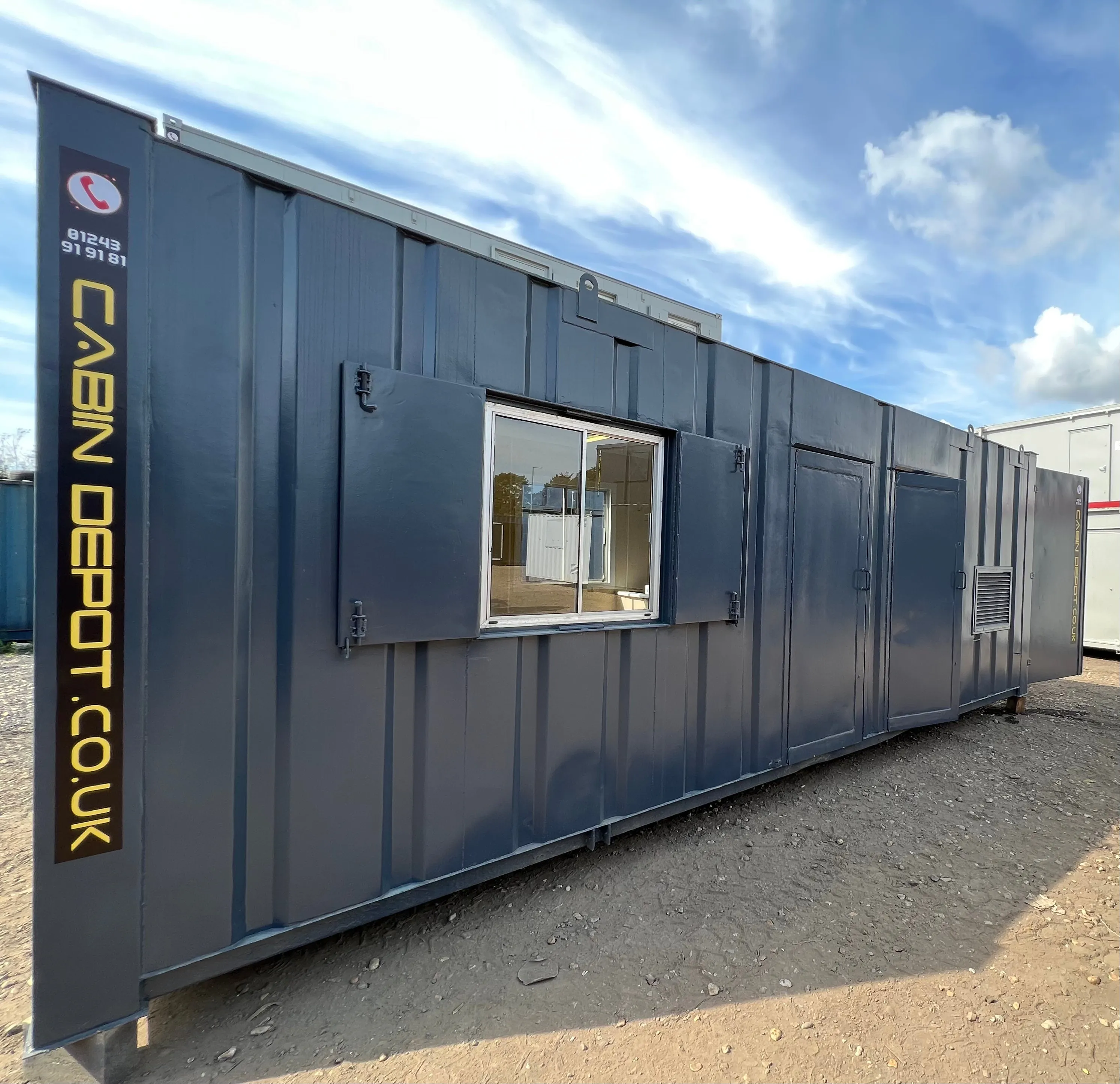 Static Welfare Cabin 24 Ft| Anti Vandal Combi Unit | 12 KVA Harrington Generator | No 850