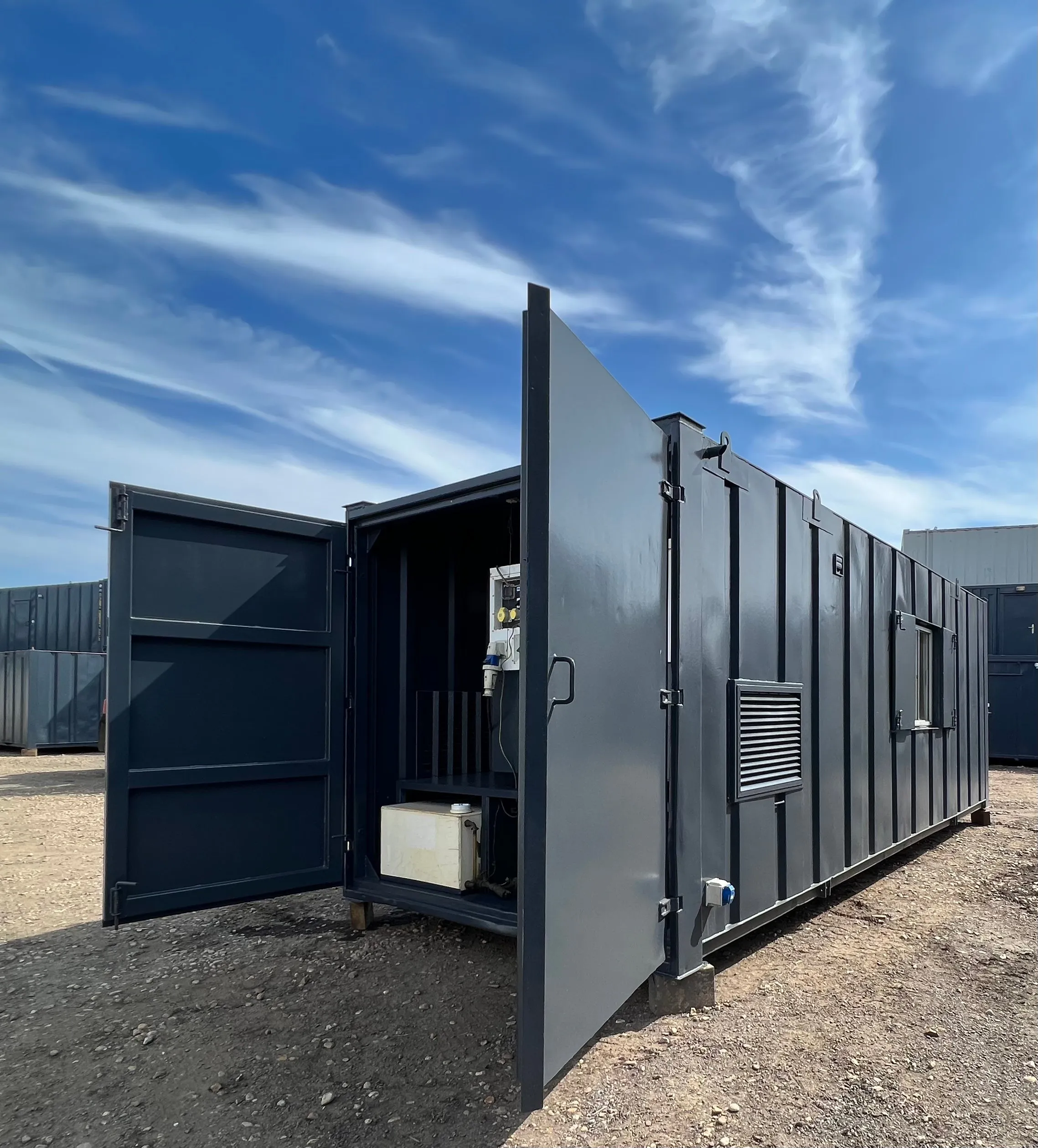 Static Welfare Cabin 24 Ft| Anti Vandal Combi Unit | 12 KVA Harrington Generator | No 850