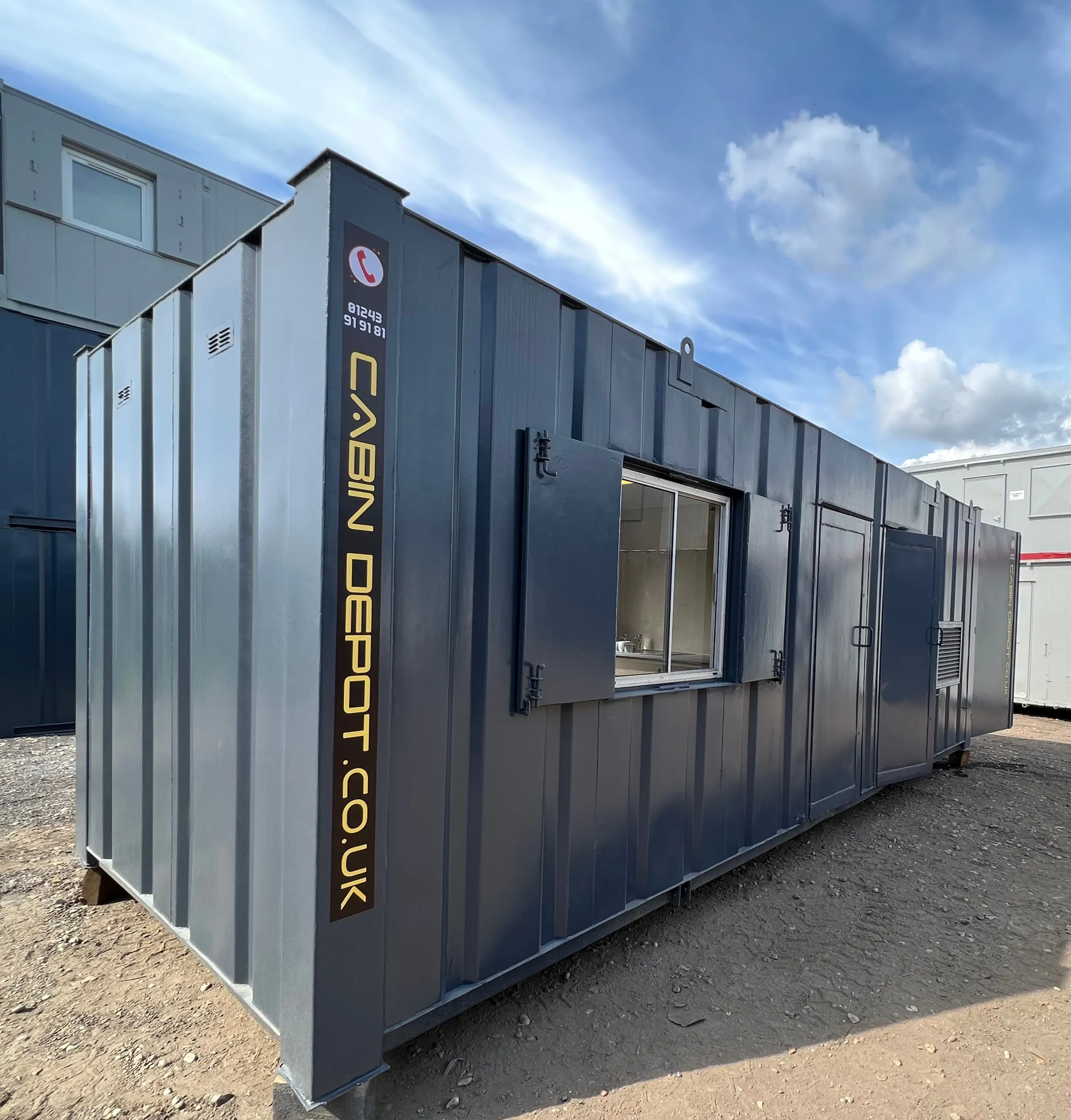 Static Welfare Cabin 24 Ft| Anti Vandal Combi Unit | 12 KVA Harrington Generator | No 850