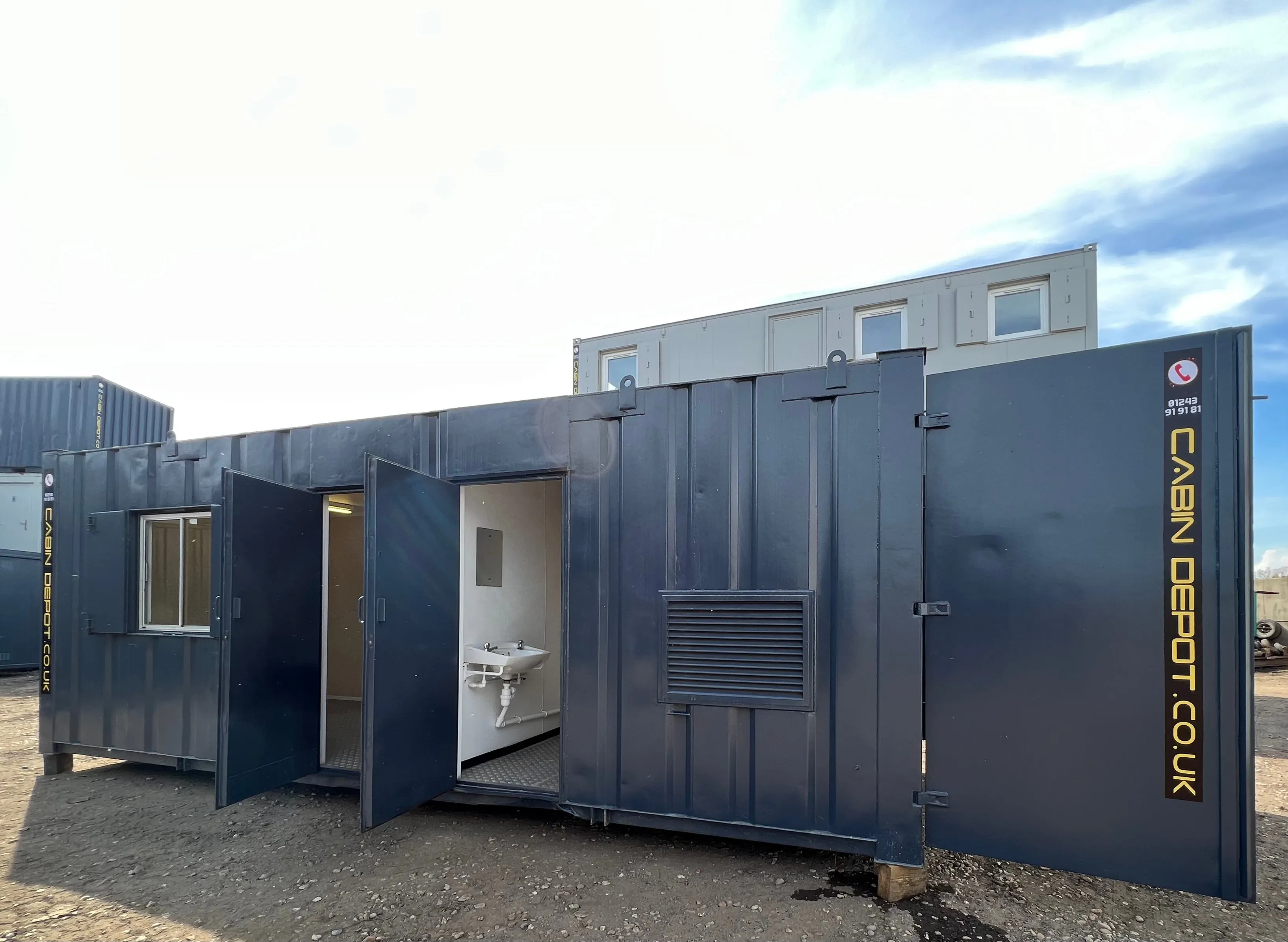 Static Welfare Cabin 24 Ft| Anti Vandal Combi Unit | 12 KVA Harrington Generator | No 850