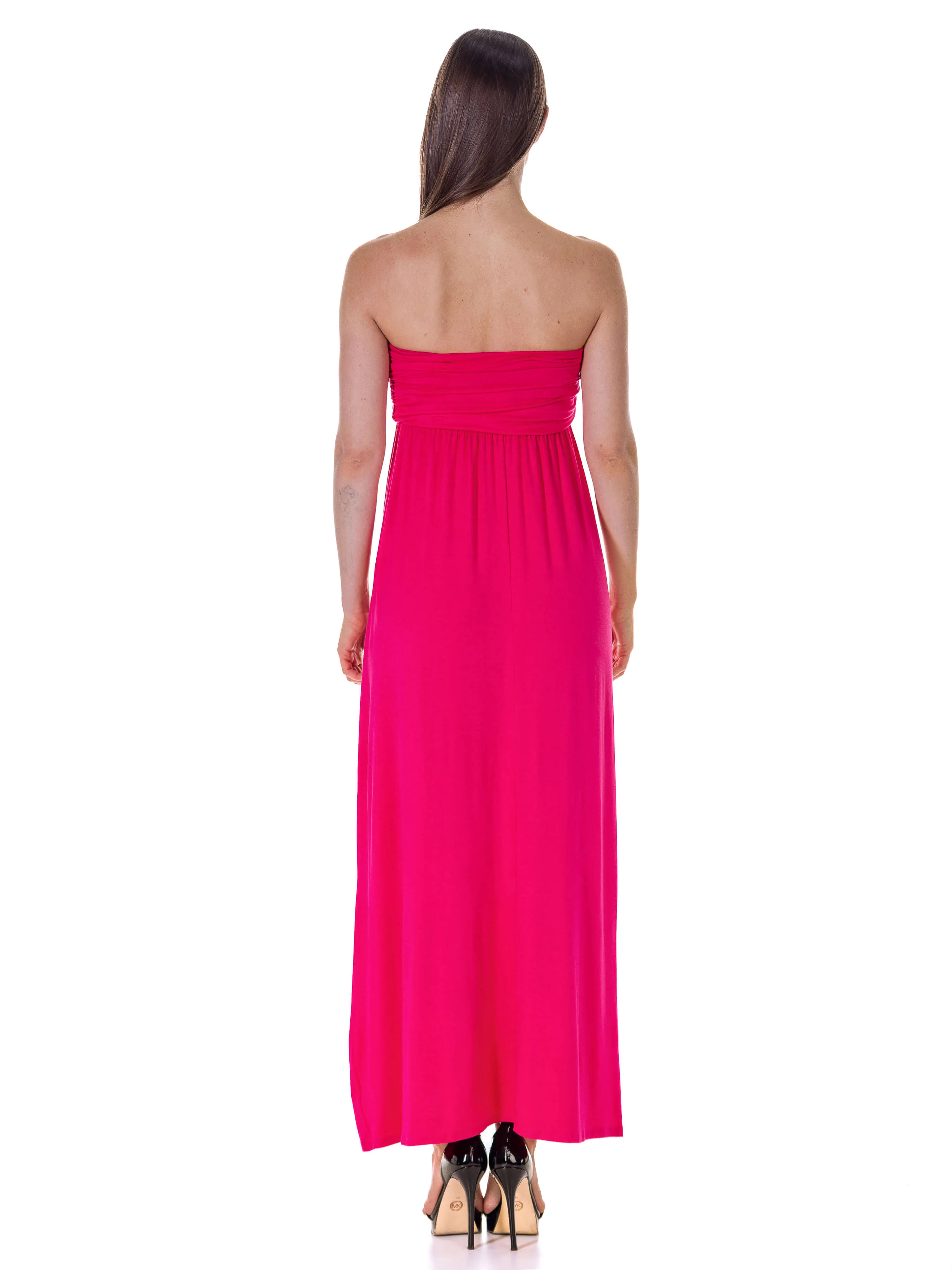 Strapless Empire Waist Maxi Dress