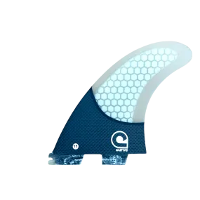 Sup Fins M11 - Dual Tab "II" Thruster - CARBON BASE