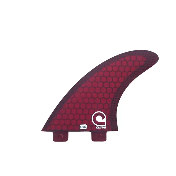 Surfboard Fins CM3 Dual Tab Thruster - CARBON MESH