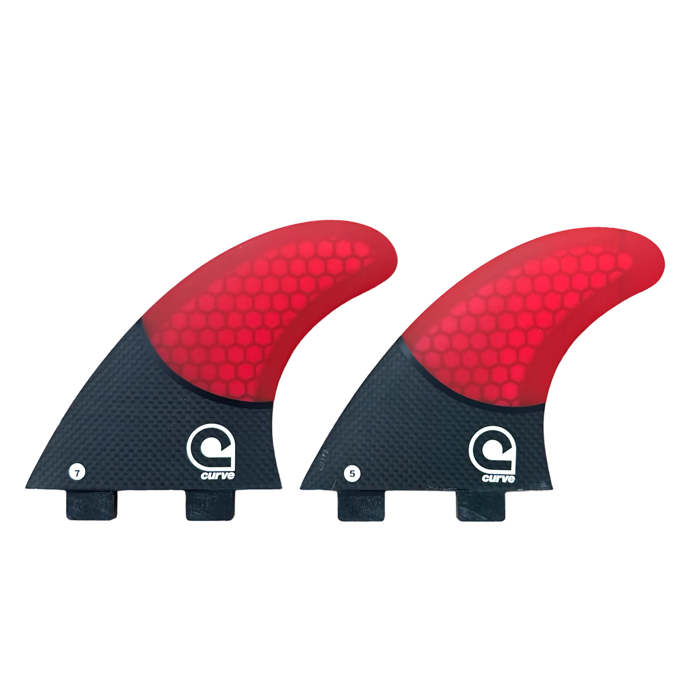 Surfboard Fins L Quad Dual Tab - CARBON BASE