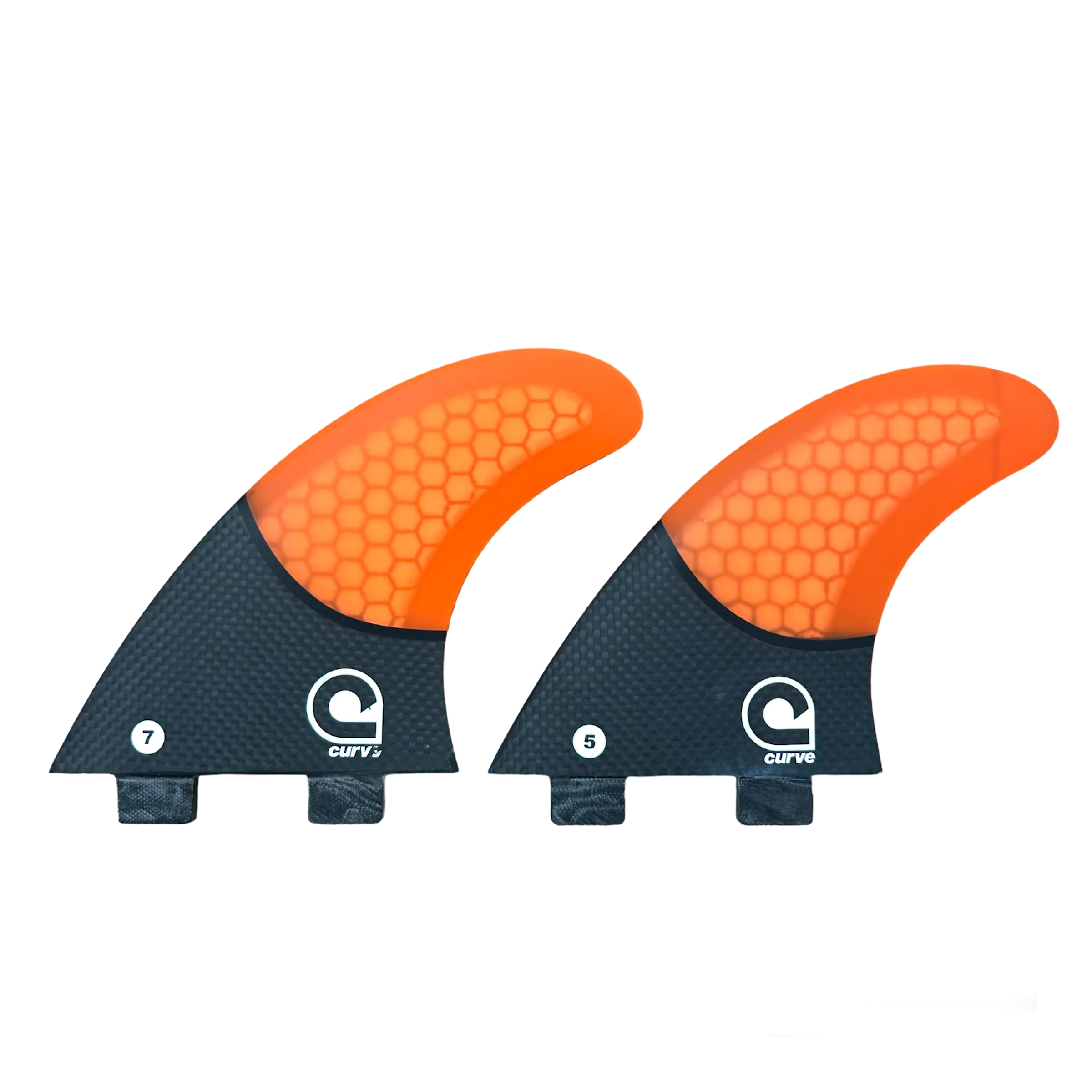 Surfboard Fins L Quad Dual Tab - CARBON BASE