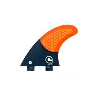 Surfboard Fins L Quad Dual Tab - CARBON BASE