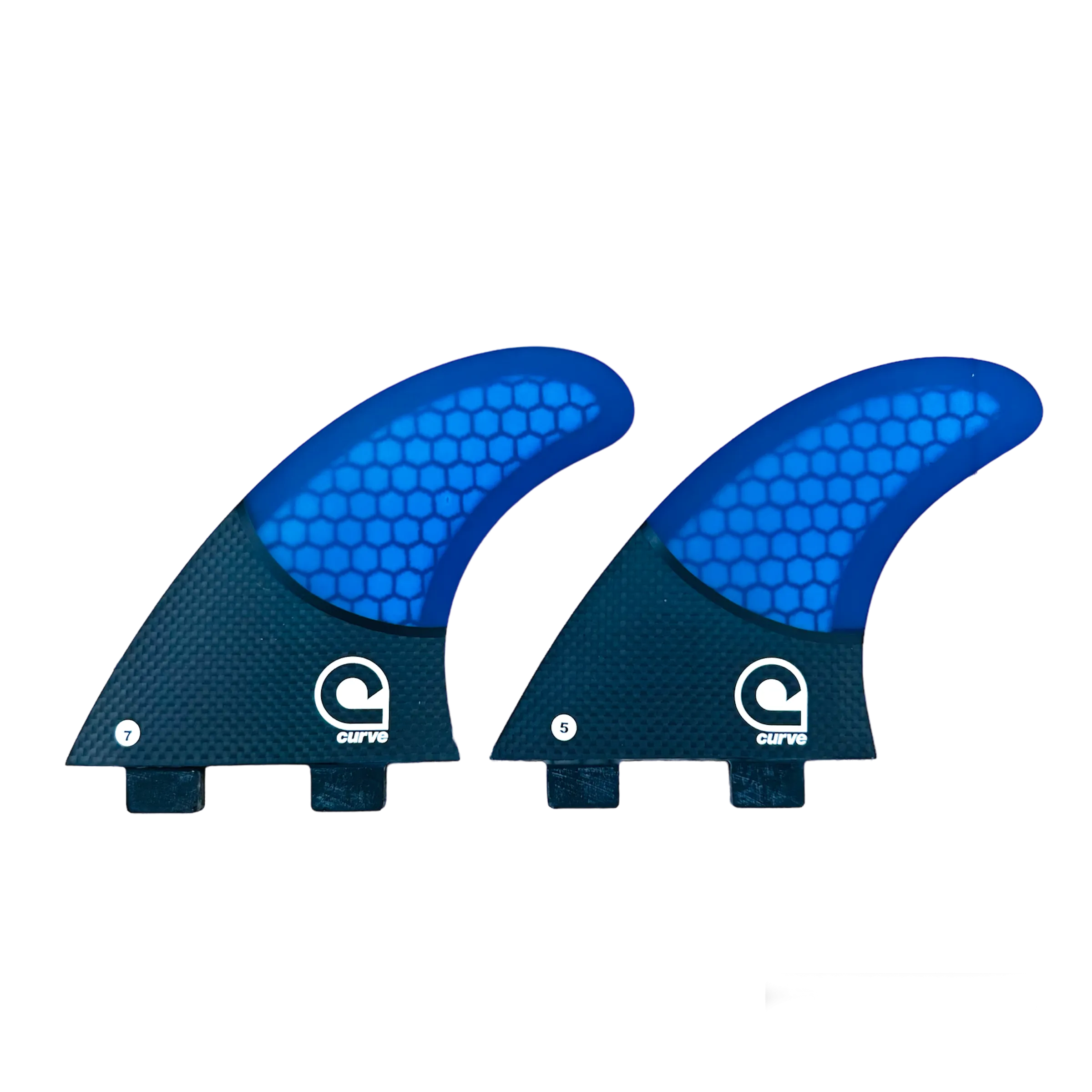 Surfboard Fins L Quad Dual Tab - CARBON BASE