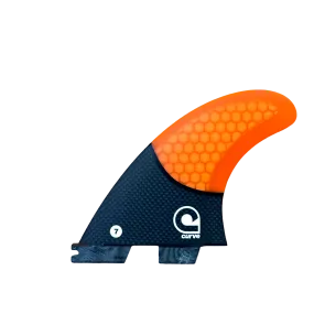 Surfboard Fins L Quad Dual Tab "II" - CARBON BASE