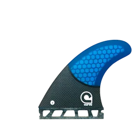 Surfboard Fins L Quad Single Tab - CARBON BASE