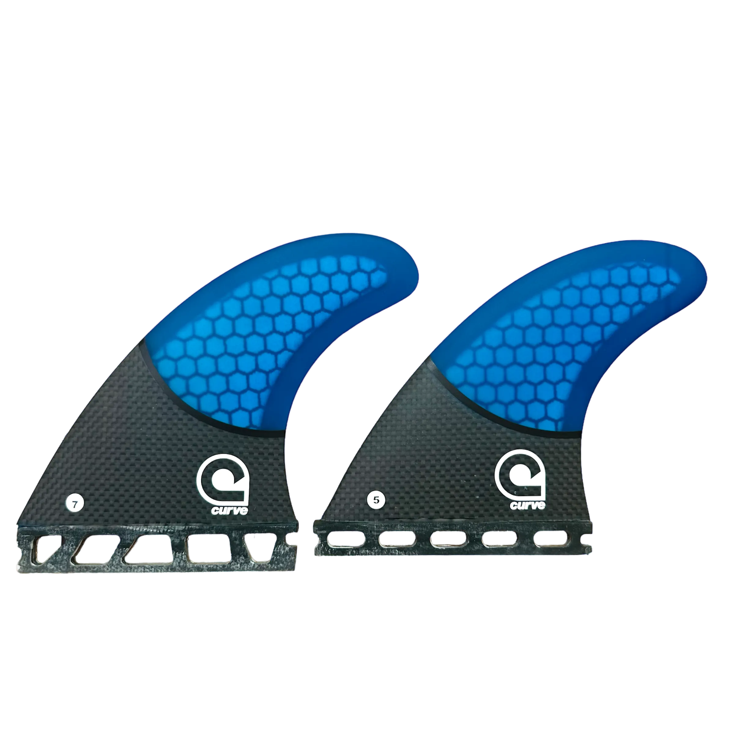 Surfboard Fins L Quad Single Tab - CARBON BASE