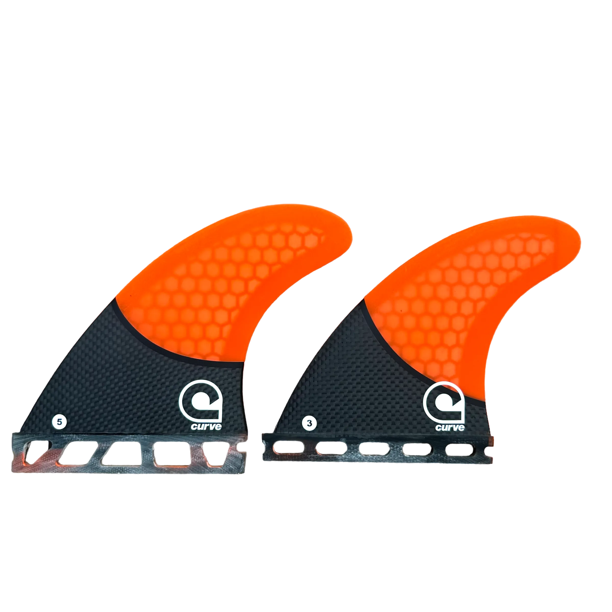 Surfboard Fins M Quad Single Tab - CARBON BASE