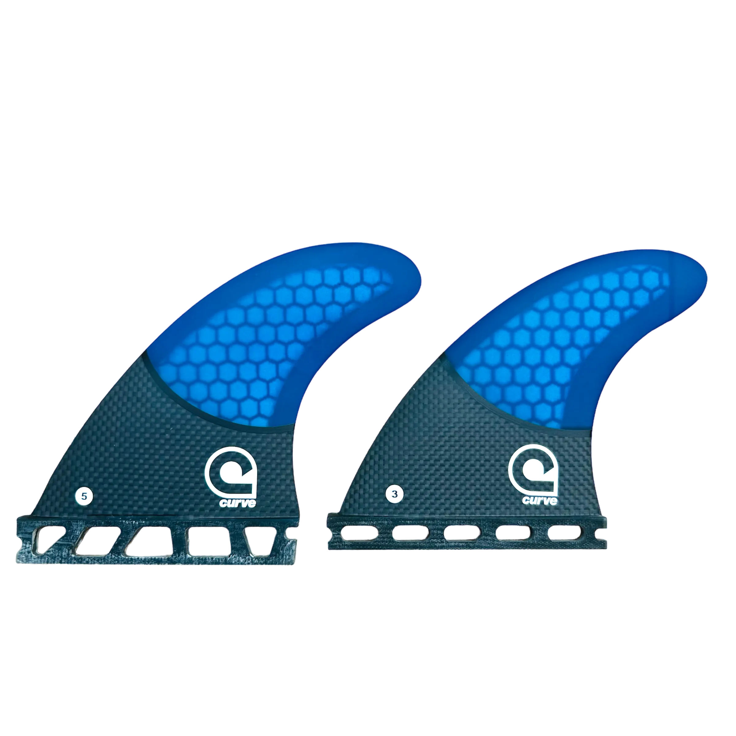 Surfboard Fins M Quad Single Tab - CARBON BASE