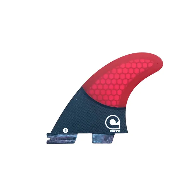 Surfboard Fins M5 - Dual Tab "II" Thruster - CARBON BASE