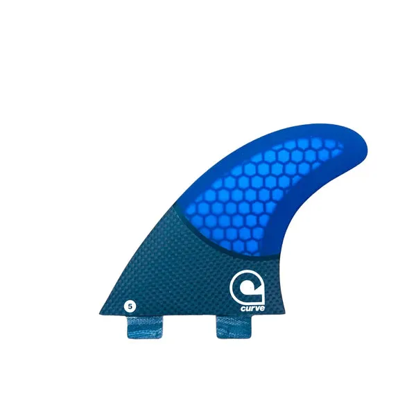 Surfboard Fins M5 - Dual Tab Thruster - CARBON BASE