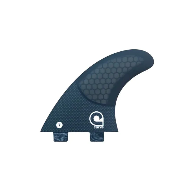 Surfboard Fins M7 - Dual Tab Thruster - CARBON BASE