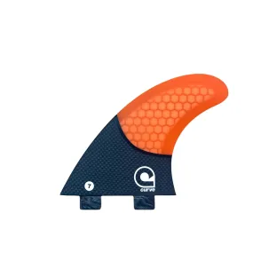 Surfboard Fins M7 - Dual Tab Thruster - CARBON BASE