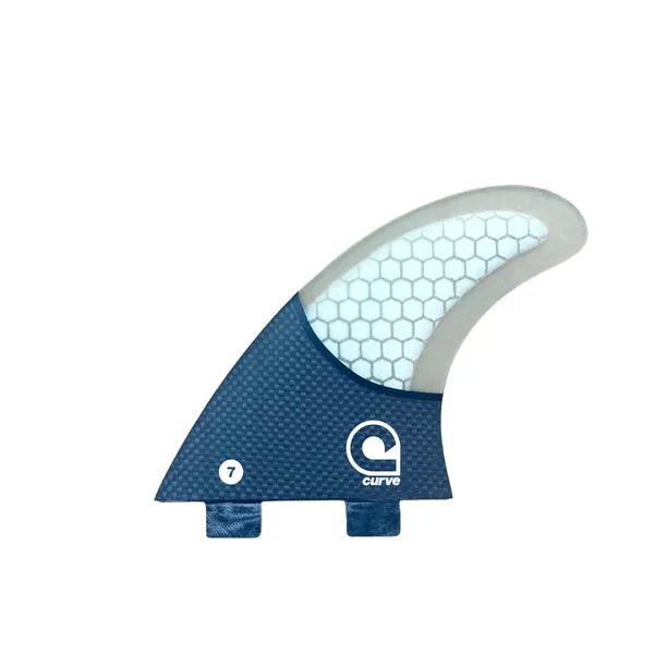 Surfboard Fins M7 - Dual Tab Thruster - CARBON BASE