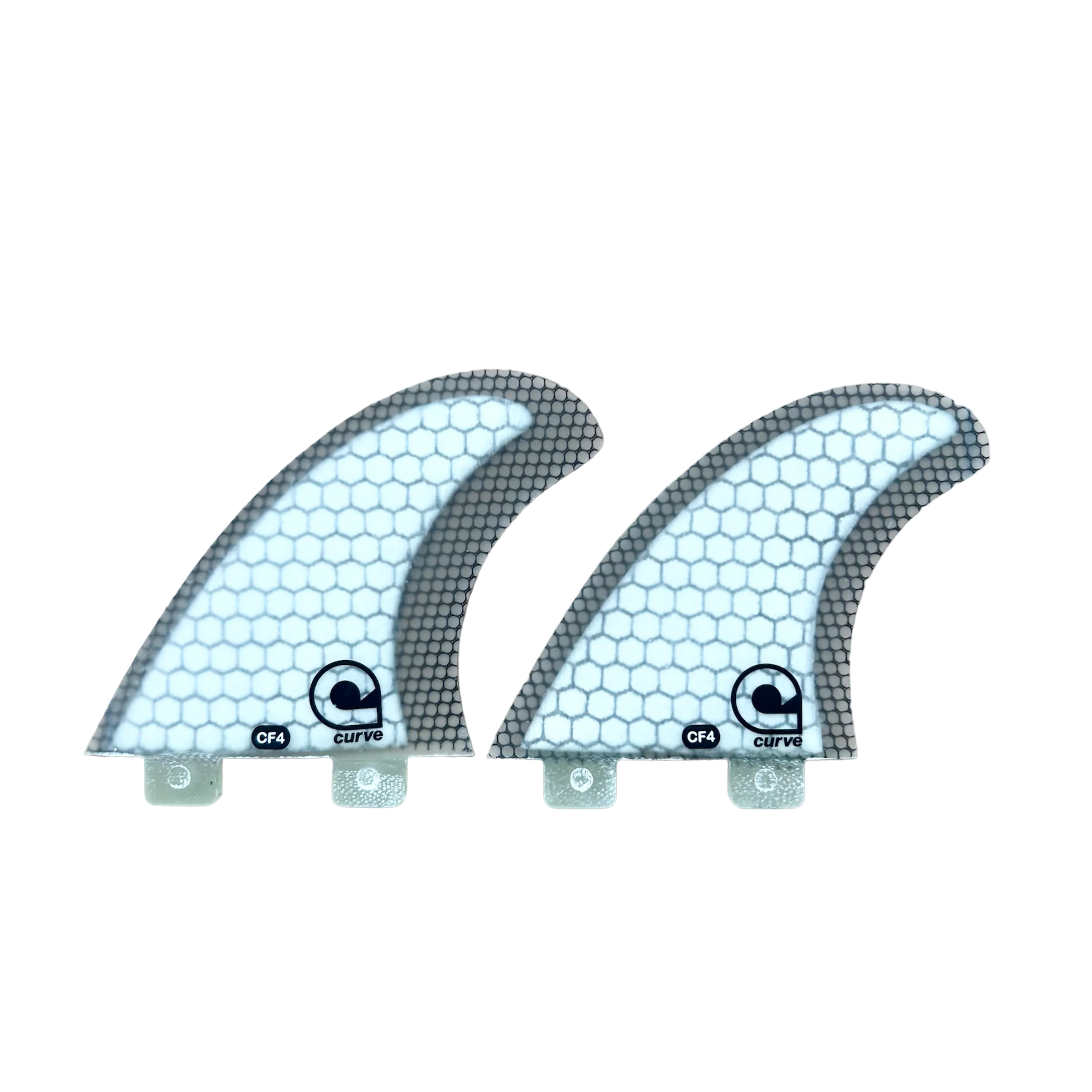 Surfboard Fins SF4 Quad Dual Tab - CARBON MESH