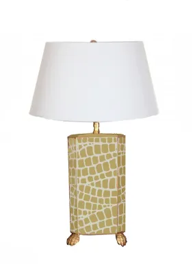 Taupe Croc Lamp