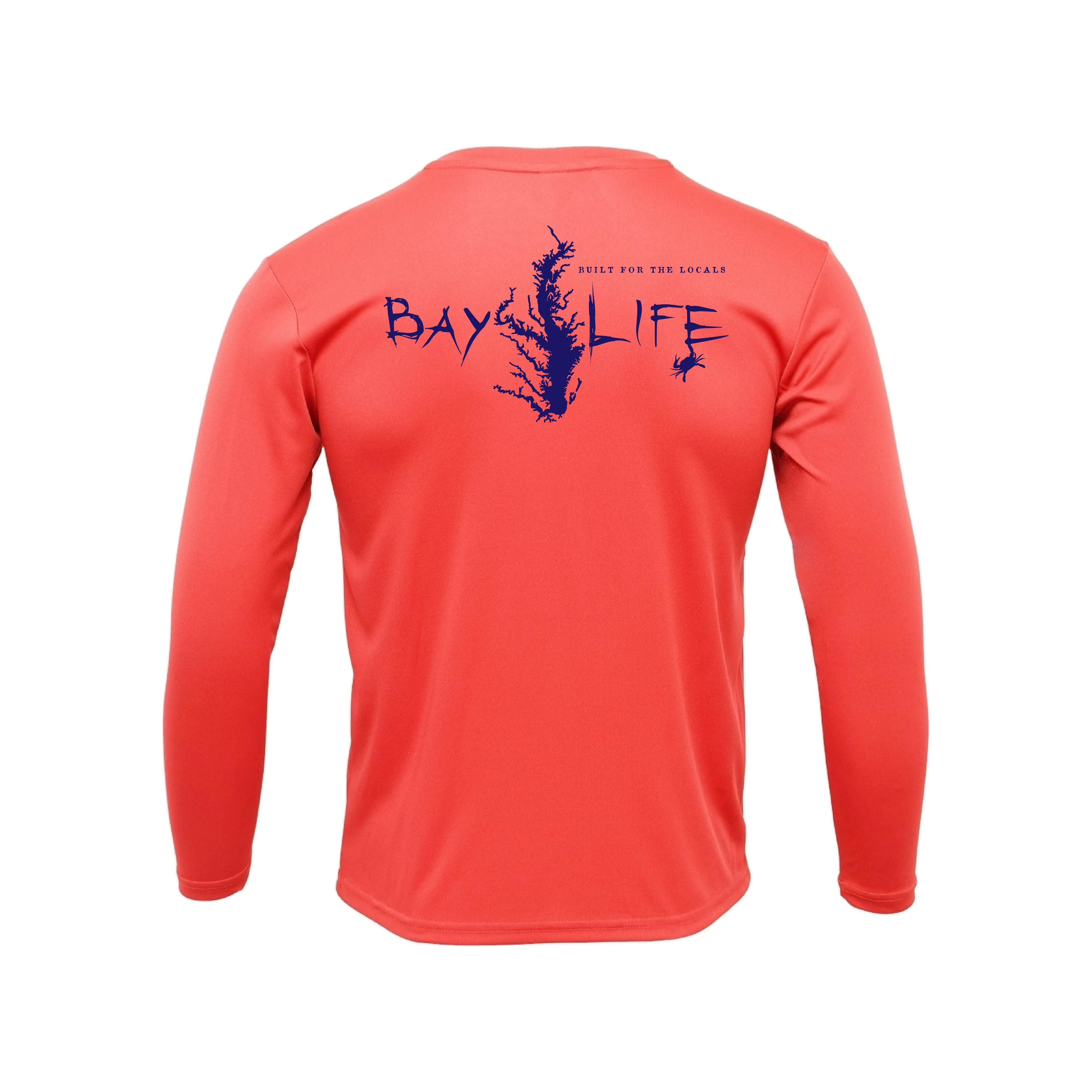 The Chesapeake | Youth Performance Long Sleeve | Neon Coral